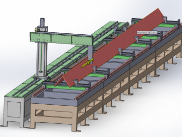 Steel cutting machine dedicated to the U, V cnc plasma length 12m